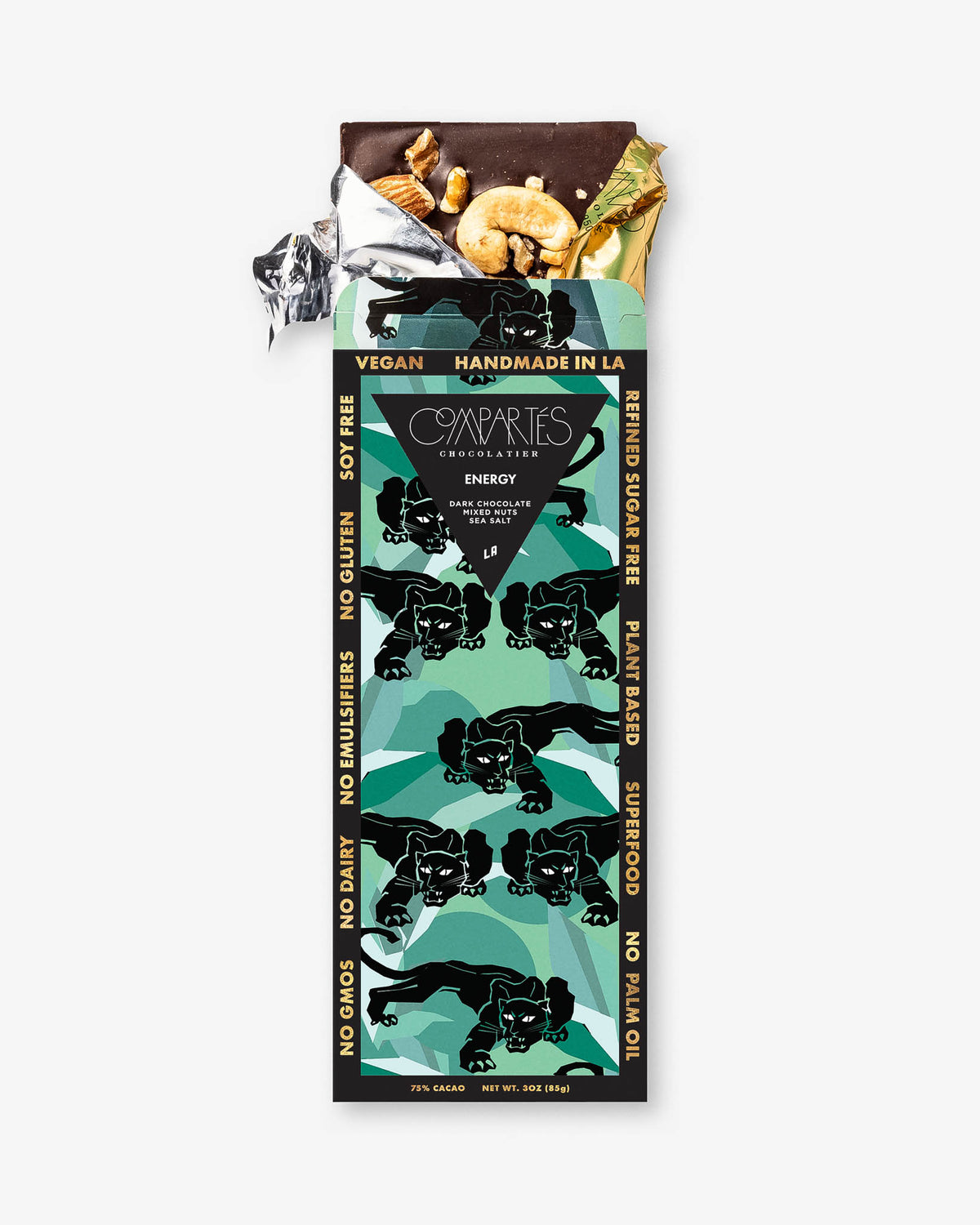 Vegan Chocolate Gift - Luxury Dark Chocolate Mixed Nuts Sea Salt - Organic Vegan Chocolates