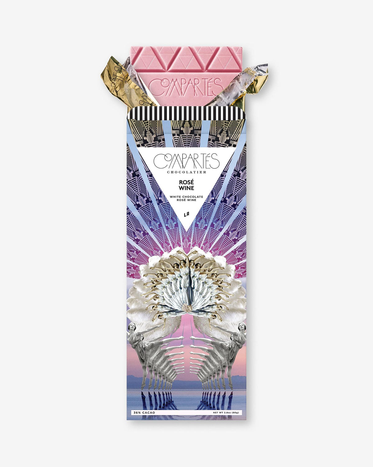 Luxury Chocolate Gift - Rosé Wine Gourmet Chocolate Bar - Designer Chocolate Gifts by Compartes