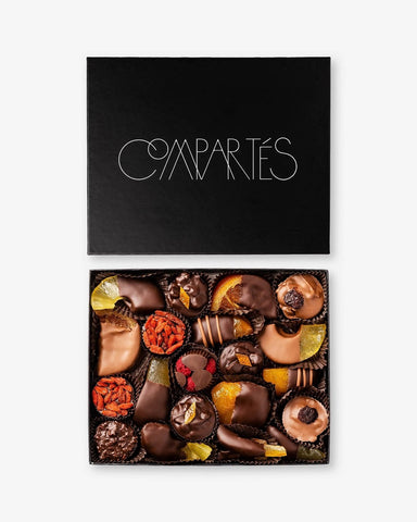 chocolate covered fruits assortment gift box - Compartés