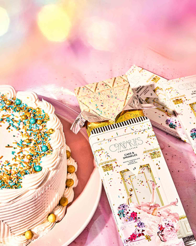 cake and sprinkles luxury chocolate bar - Compartés