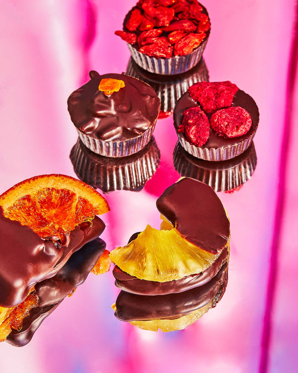 Vegan Chocolate Dipped Fruits Gift Box - Compartes Chocolatier